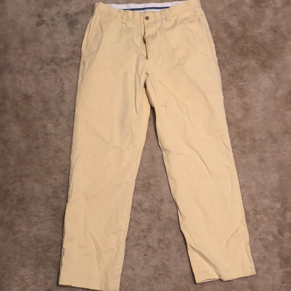 Ralph Lauren Yellow Classic Pants